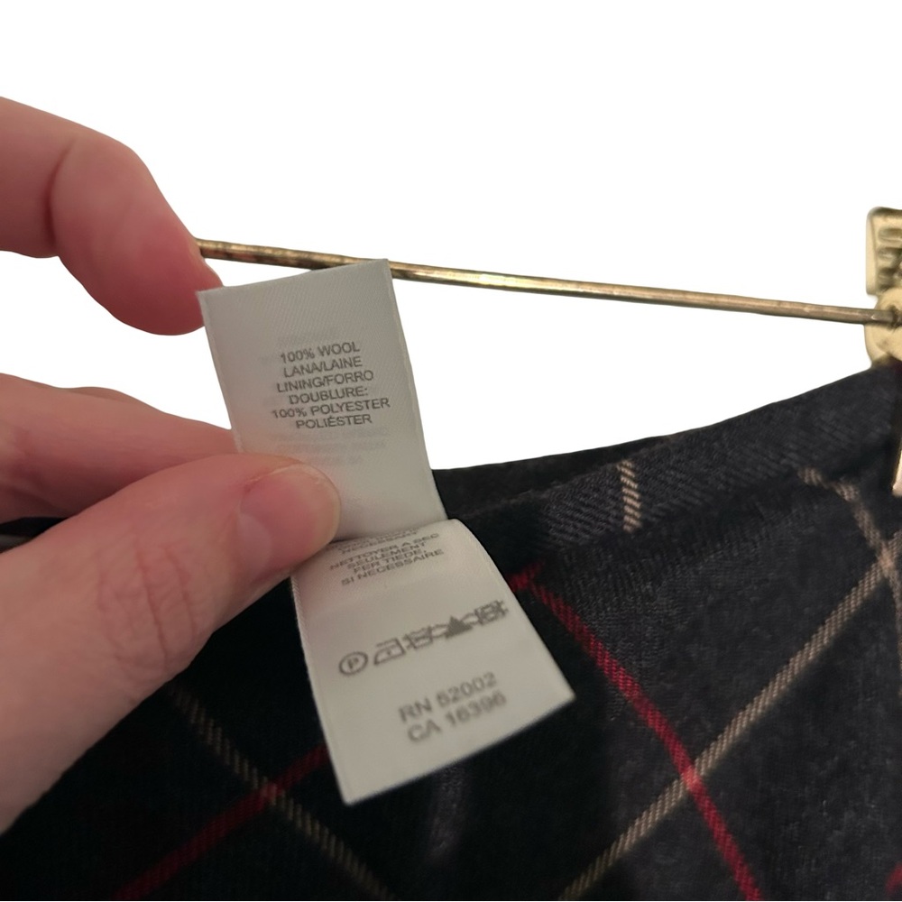 Liz Claiborne Black and Red Plaid Maxi Skirt - Picture 6 of 10